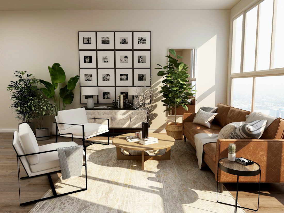Illustrative well-maintained residential interior
